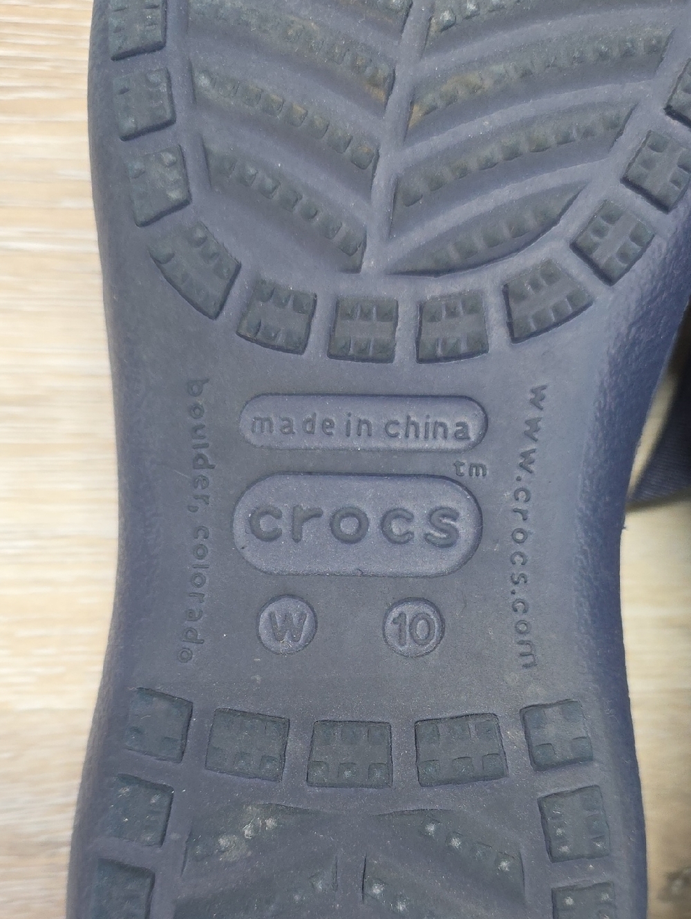 Crocs Womens Audrey Hallmark Navy Blue Slip-On Mule Clog w/Bow Sandals Sz 10 - Picture 9 of 12